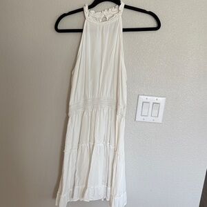 Chic Ivory Backless Dress